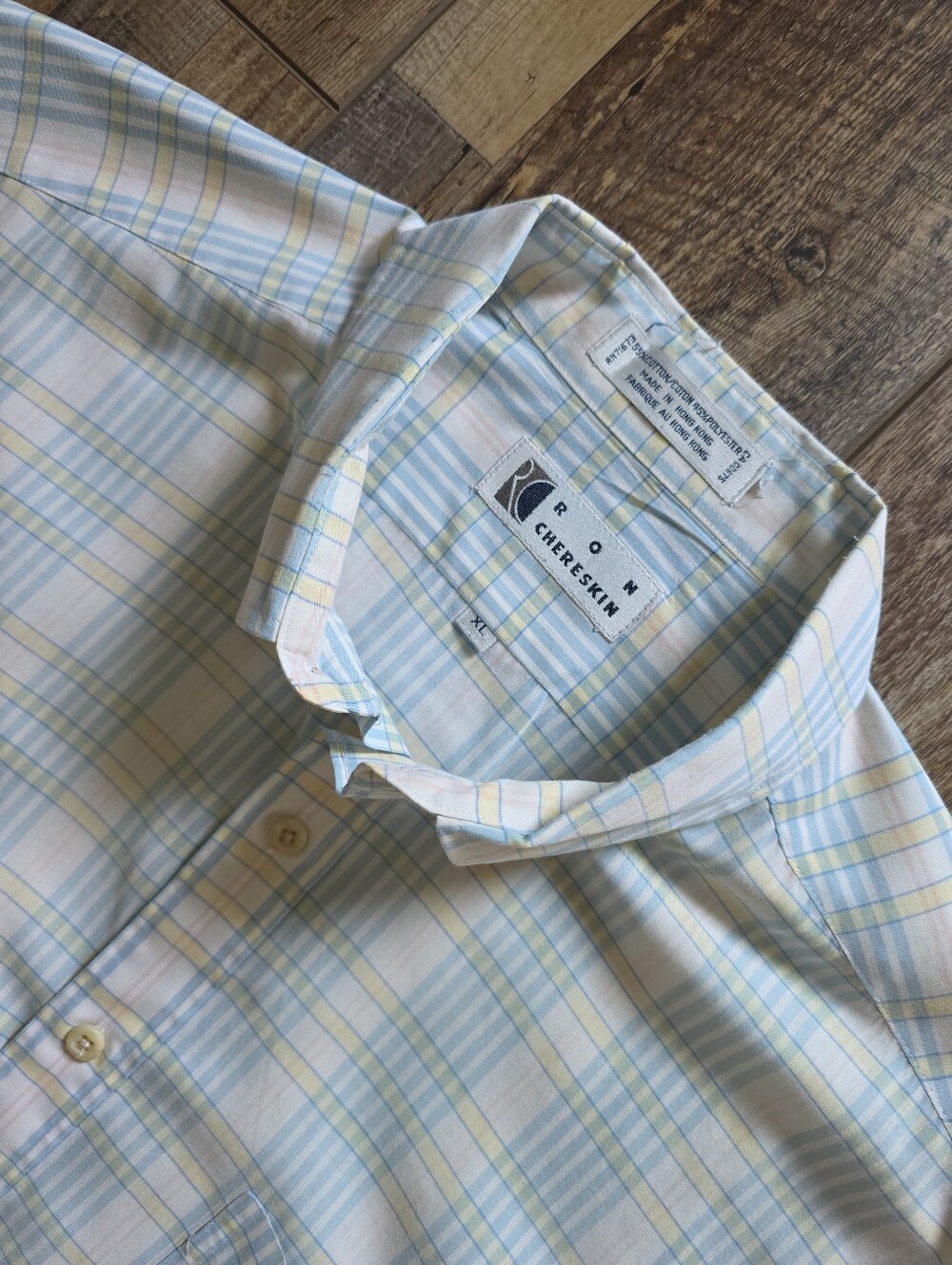 Ron Chereskin - Vintage Pastel Plaid Shirt - XL - Pastel Plaid